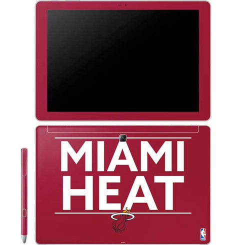 NBA Miami Heat Standard - Red Galaxy Book 12in Skin